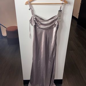 Silver Zara slip on dress size L